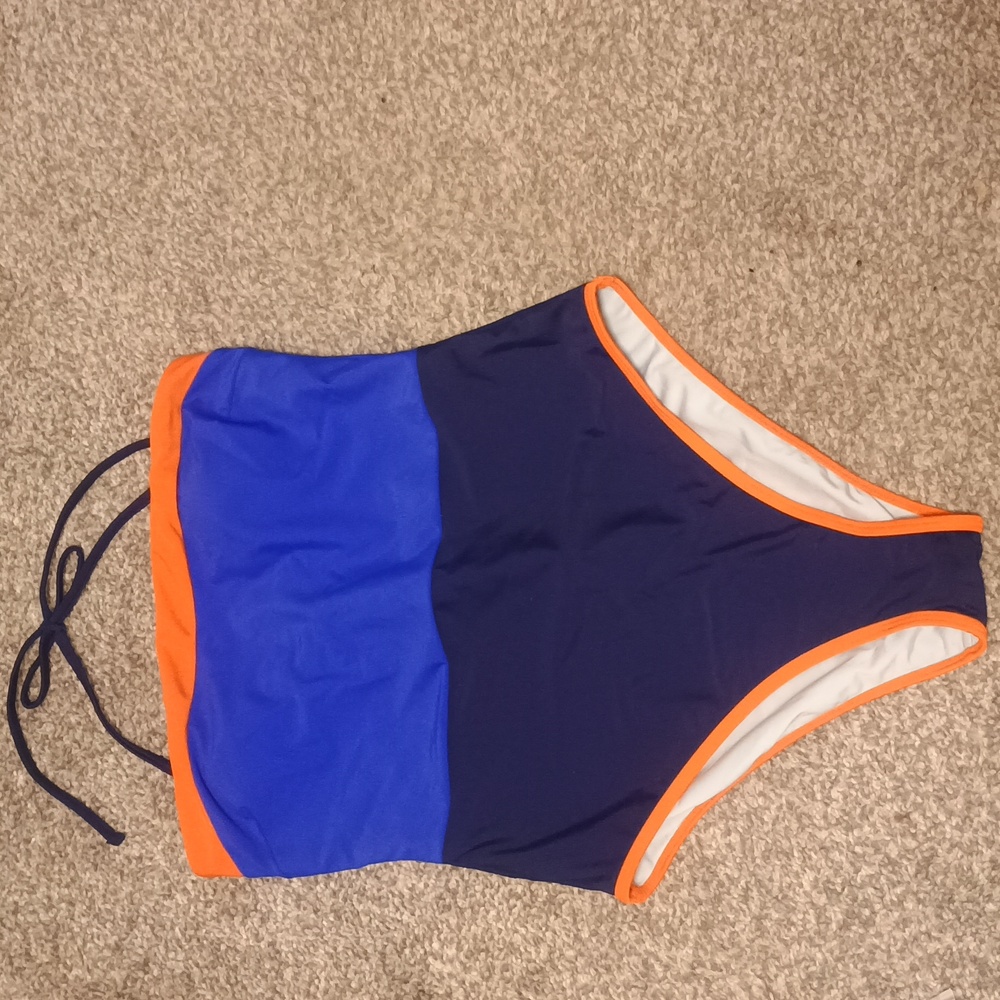 NWT Cupshe Striped Halter Tie One Piece